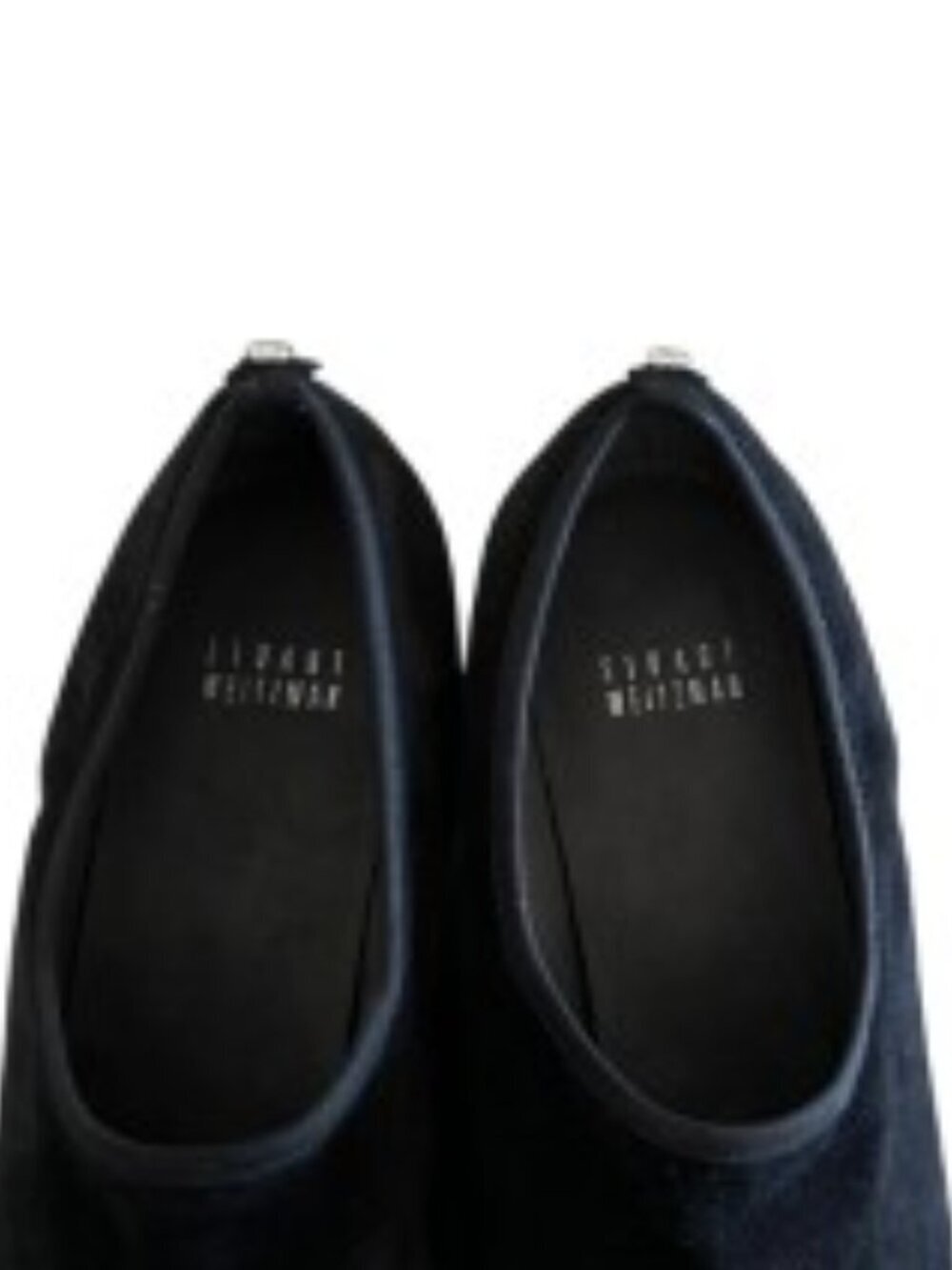 Stuart Weitzman Black Suede Covered Wedge Shoe 9 - Picture 4 of 7
